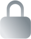 Illustration of a lock. The accompanying text states ‘Secure - We comm